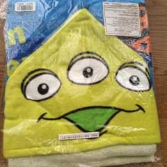 リトルグリーンメン＊フードつきタオルのサムネイル