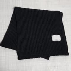 ナンバーナイン ニット スヌード ブラック ロゴ マフラー ネック