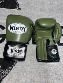 WINDY ボクシンググローブ 12oz オリーブ RIZINカラーのサムネイル