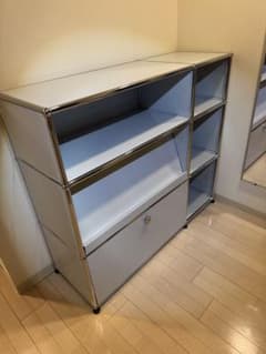 usm ハラー オープンシェルフ 3段 引き出し付き グレー - メルカリ