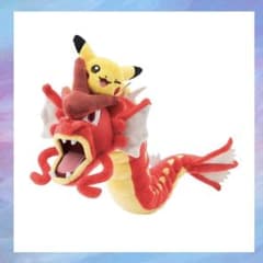 ぬいぐるみ 赤いギャラドスとピカチュウ ポケモンセンターヒロシマR
