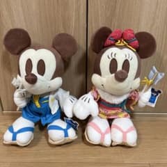 現地購入新品タグ付 終演ミキカン＆アンバサダー限定 ミッキー ミニー ぬいば 和装 ミッキー ミニー ぬいぐるみ SEGA タグ付き ペア 平成レトロ