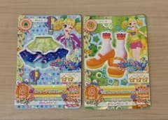 アイカツカード ワンダーフリルスカート マジカルイエローストラップパンプスのサムネイル
