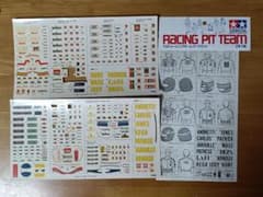 タミヤ 1/20 レーシングピットチーム・マークセット デカール8チーム分 タミヤ 1/20 レーシングピットチーム・マークセット デカール8チーム分