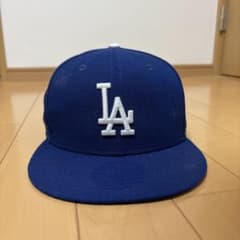 MLB LA ロゴ ベースボールキャップ 青 7 8分の5のサムネイル