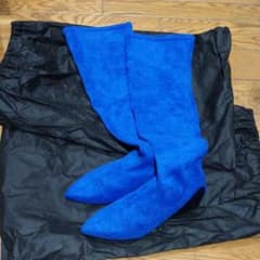 united nude(ユナイテッドヌード)ニーハイブーツ 青 23.5cmのサムネイル