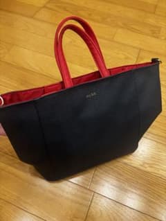 any SiS トートバッグ ブラック レッドのサムネイル