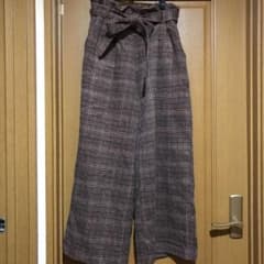 チェック ワイドパンツ(値下げ1400→1100)のサムネイル
