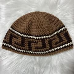ハンドメイド クラッシャーハット ビーニー クロシェハットのサムネイル