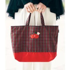 [美品]familiarレッスンバッグ 廃盤 赤チェック　早い者勝ち！ 新品 レア familiar ファミリア 赤チェック レッスンバッグ 廃盤品