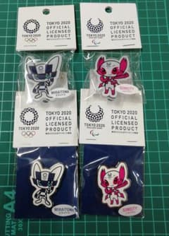 新品未開封　東京オリンピック★パラリンピック　ピンバッジ　４個セット販売のサムネイル