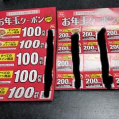 すき家　お年玉クーポン 100円引き・200円引きセットのサムネイル