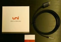 uni USB Type C HDMI 変換ケーブル 4K高解像度のサムネイル