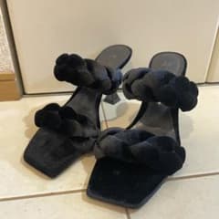ミュール　スエード　ブラック　H&M サイズ38 24.0〜24.5cmのサムネイル