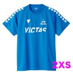 卓球Tシャツ　V-TS245 VICTAS ブルー サイズ 2XS