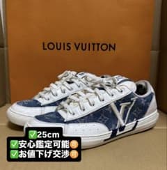 louis vuittonチャーリーライン スニーカー デニム モノグラム 25