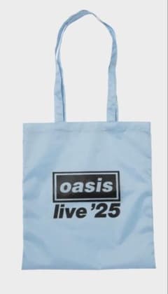 新品/限定】Oasis 2025来日公演 公式エコバッグ 水色 東京ドーム