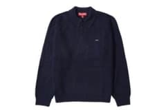 Supreme Small Box Polo Sweater navy - メルカリ