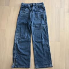 ワイドレッグデニム Mサイズ ダークブルーのサムネイル