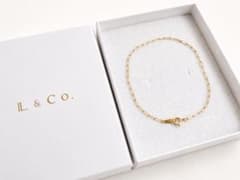 L＆Co. K10 ペーパークリップ ブレスレット - メルカリ