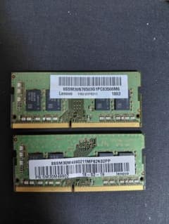 Samsung DDR4-2400 4GB×2枚 計8GB SO-DIMMのサムネイル