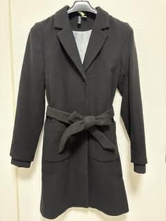 H&M　チェスターコート　ブラック　サイズEUR36（7号～9号）のサムネイル