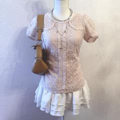 y2k 平成 姫ギャル レース 森ガール 総レース トップス リズリサ系