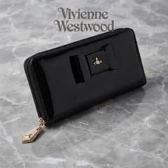 美品 Vivienne Westwood 長財布 エナメル ラウンドファスナー - メルカリ