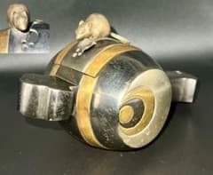 銅製　象嵌風鼠の意匠 銅器香炉 骨董品　縁起物　共箱 銅製 象嵌風鼠の意匠 銅器香炉 骨董品 縁起物 共箱 - メルカリ