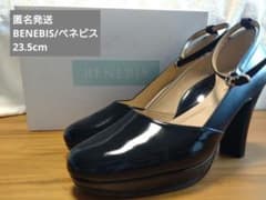 【新品未使用】BENEBIS ブラック ハイヒール 23.5のサムネイル