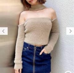 GYDA 2WAYシャギーチョーカーニットトップス♡のサムネイル