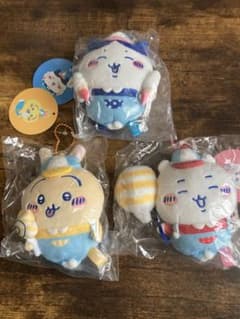 ちいかわ　ゆうえんち　マスコット　うさぎ　ハチワレ　セットのサムネイル