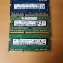 ノートパソコン用メモリ 4GB PC3L-12800S 20枚セット 134)ノートPC用メモリ 4GB 3枚セット PC3L-12800S - メルカリ