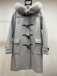 SHIPS シップス　グレー ダッフルコート ファー付きのサムネイル