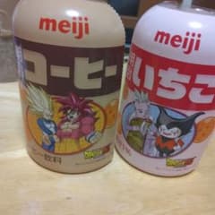 드래곤 볼 DAIMA 콜라보 메이지 meiji 커피 딸기 라벨 전용