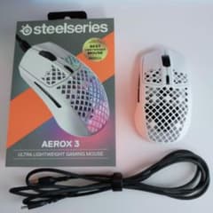 箱付きaerox3軽量マウスsteelseriesのサムネイル