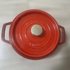 STAUB 鋳鉄製 両手鍋 レッド 16センチ Staub（ストウブ） ワナベ wanabe Sサイズ【16cm】フレンチオーブン