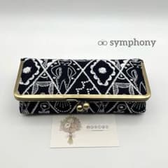 ⚮̈ ミナペルホネン/symphony/ボックスがま口・大（口金18㎝） - メルカリ