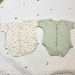 ベビー肌着 ロンパース 2枚セット 60cmのサムネイル
