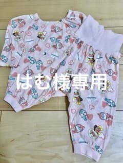 ⭐︎ほぼ新品⭐︎アンパンマン 薄長袖パジャマ 80センチ上下セット ピンクのサムネイル