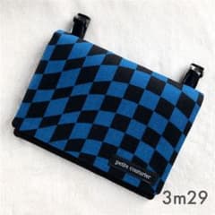 3m29 移動ポケット　フラッグチェックブルーのサムネイル