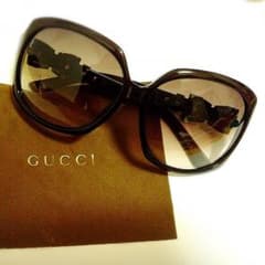 お値下げ♪GUCCI リボンモチーフグラデーション サングラス 茶 GG3006のサムネイル