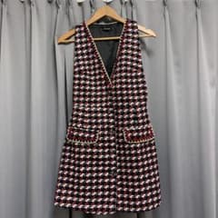 さかもん様専用　ZARA ツイード　ジャンパースカートのサムネイル