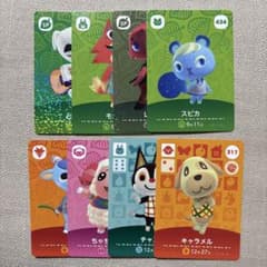 매달린 도부츠의 숲 amiibo 카드 정리 판매 8장