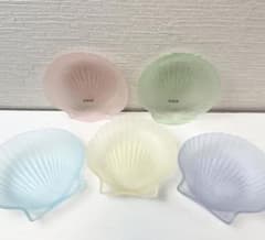 シェル型のお皿セット　廣田ガラス シェル型のお皿セット 廣田ガラス