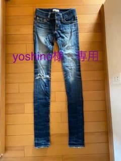 ★ yoshino様専用★ moussy スキニーデニム　23  ダメージデニムのサムネイル