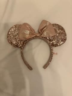 東京ディズニーリゾート カチューシャ ローズゴールド　スパンコール　ラメ　ミニーのサムネイル