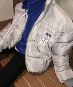 M.P Studios ナイロンダウンジャケット　グレーのサムネイル