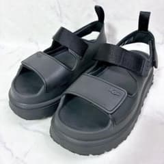 本日限定✨UGG GOLDENGLOW 厚底サンダル ブラック スポサン23cm - メルカリ