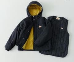 【KELTY×SamansaMos2】ベストレイヤードジャケット　ブラックのサムネイル